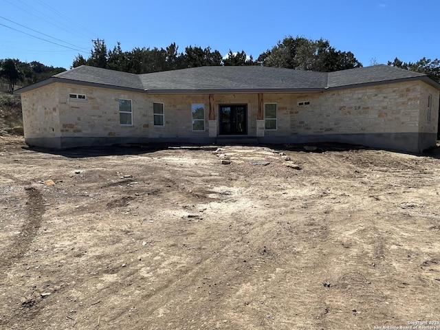 view of front of property with stone siding