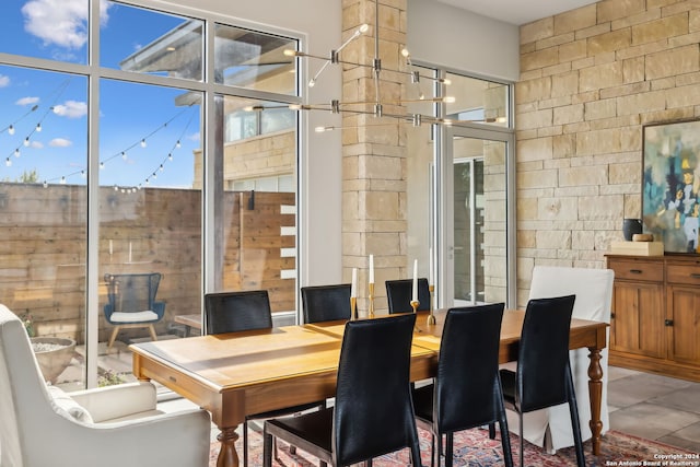 dining room featuring plenty of natural light