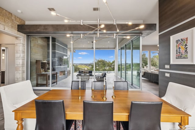 view of dining room