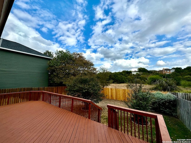 view of wooden terrace