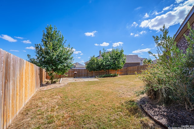 view of yard with a patio