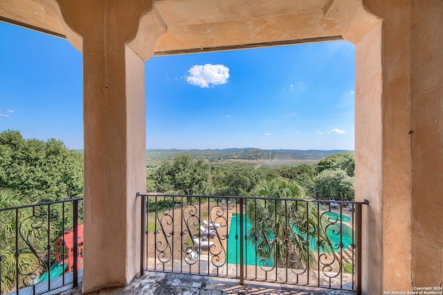 view of balcony