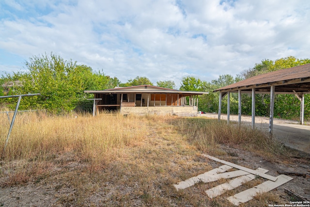 view of horse barn