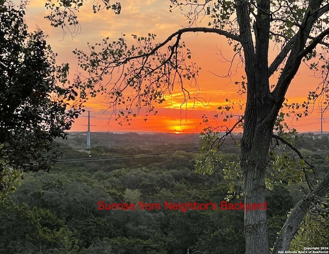 view of nature at dusk