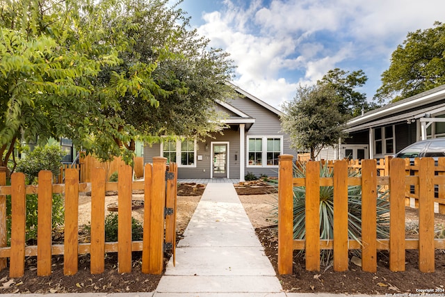 view of front of home