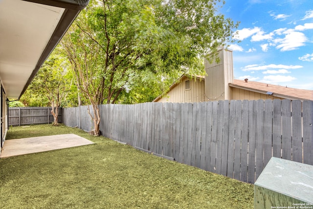 view of yard featuring a patio