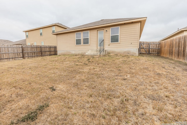 view of back of property