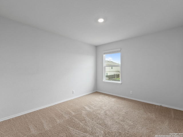 view of carpeted empty room