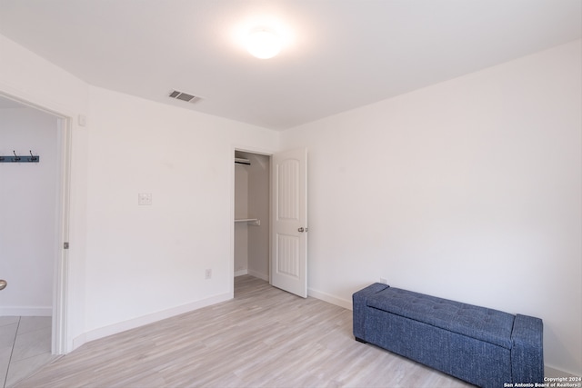 interior space featuring light wood-type flooring