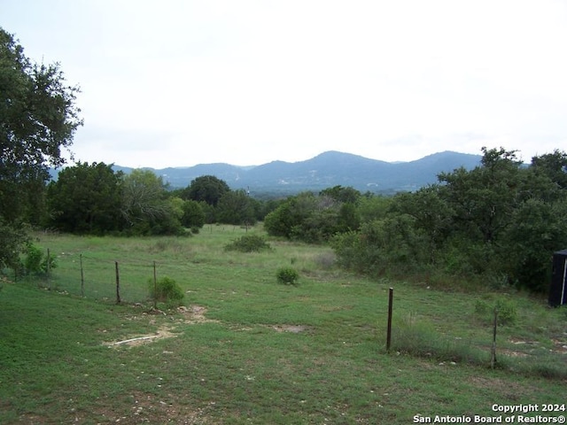 view of mountain feature featuring a rural view