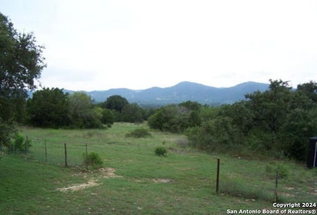 property view of mountains with a rural view