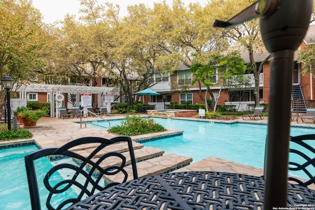 view of pool with a patio