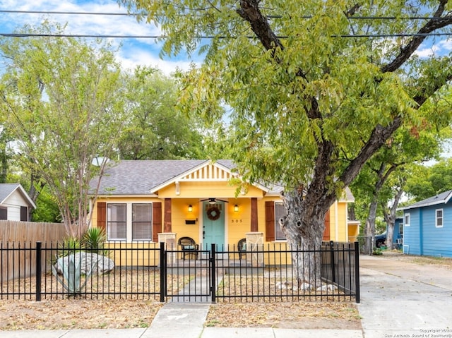 view of bungalow-style home