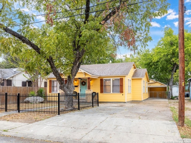 ranch-style house with a garage