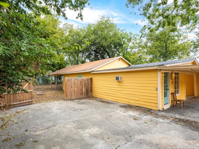 view of home's exterior featuring a patio area