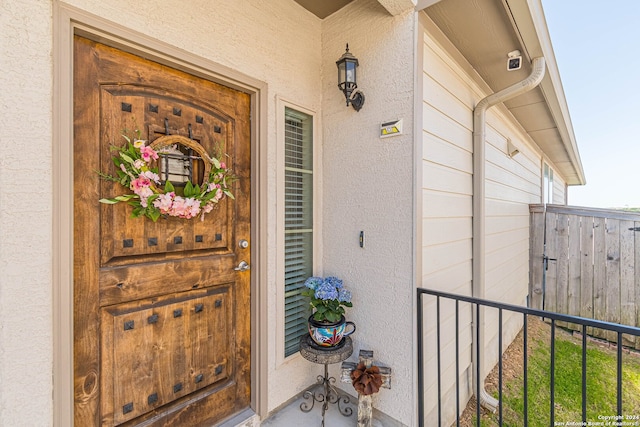 view of property entrance