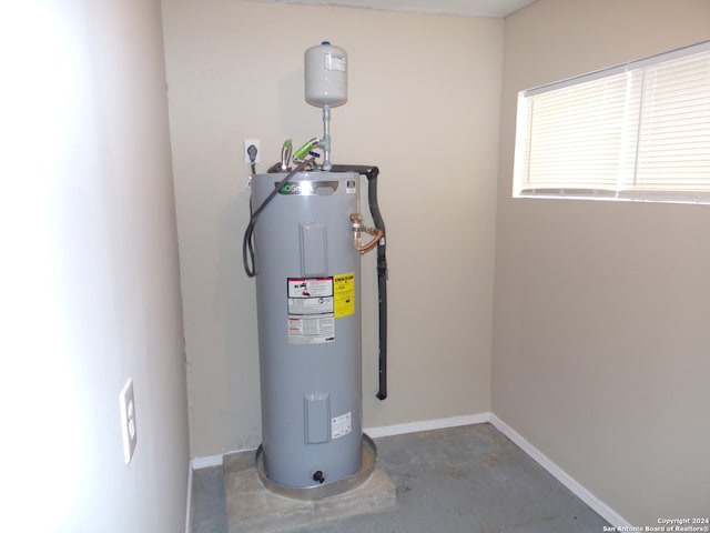 utilities featuring electric water heater