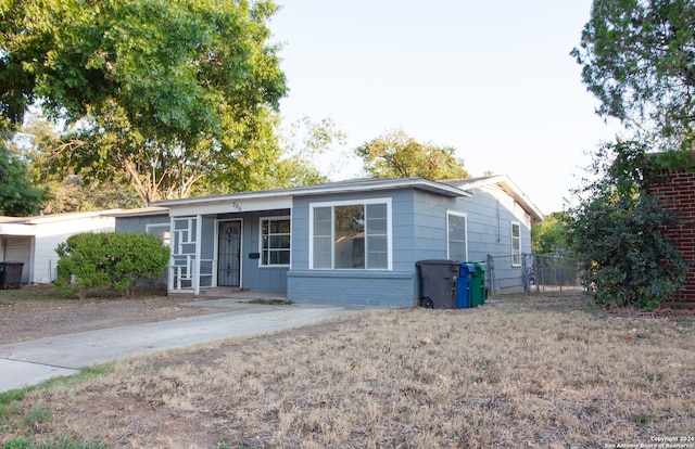 view of ranch-style home