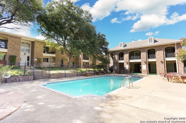 view of pool with a patio area