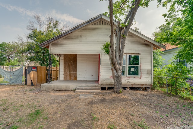 view of back of property