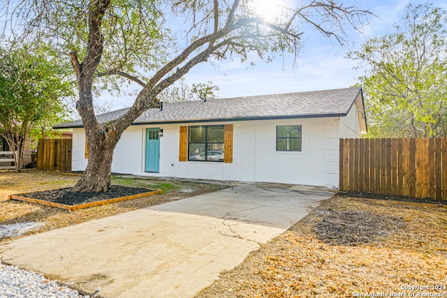 view of ranch-style house