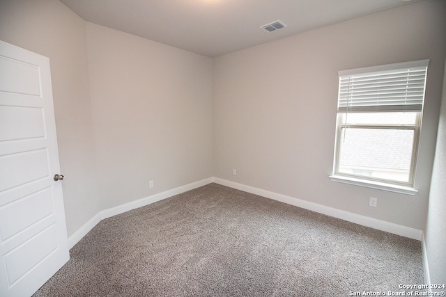 view of carpeted empty room