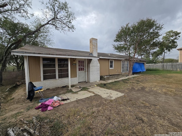 view of back of property