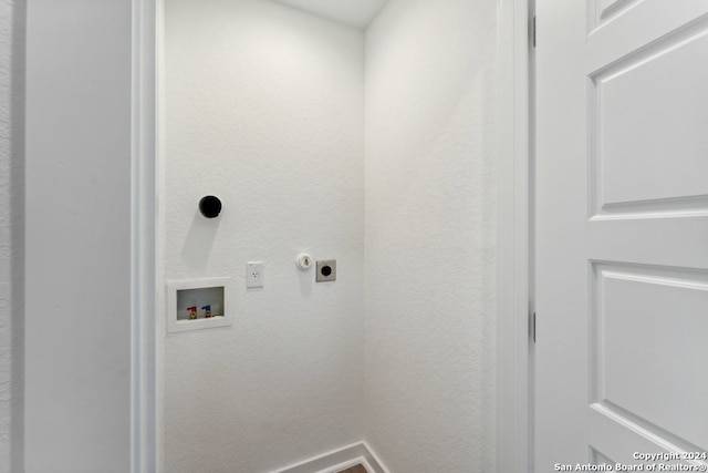 laundry room with gas dryer hookup, washer hookup, and hookup for an electric dryer