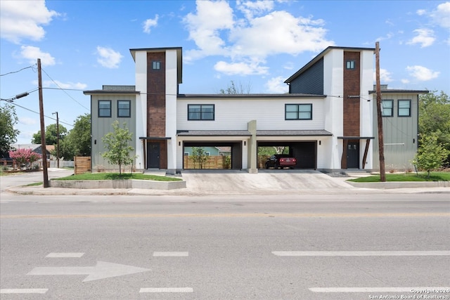 view of modern home