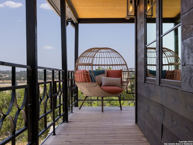 view of balcony