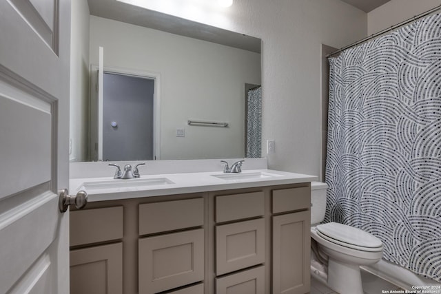 323 Sugarcane, New Braunfels, TX 78132 - full bathroom with toilet and double vanity