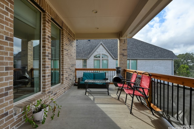 view of balcony