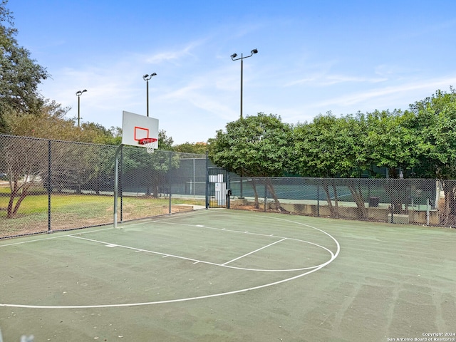 view of basketball court