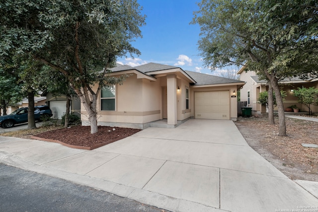 view of front of home featuring a garage