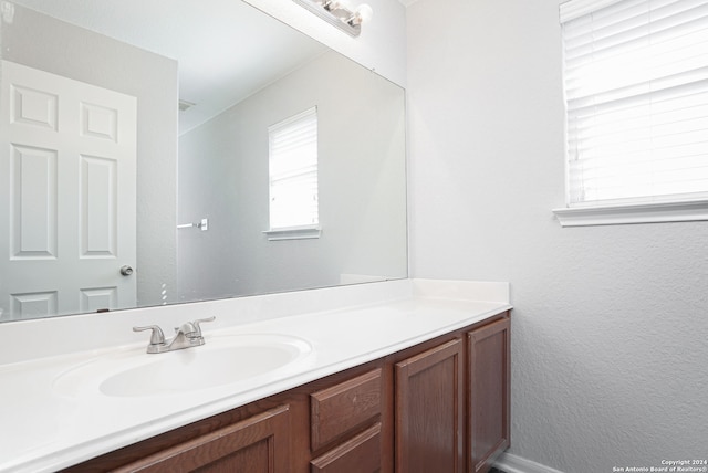 bathroom featuring vanity