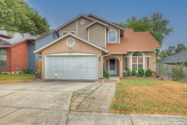 view of property with a front yard