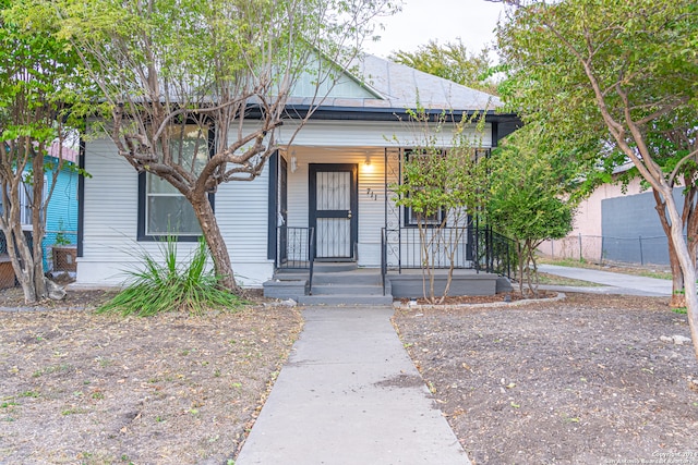 bungalow-style house featuring a porch