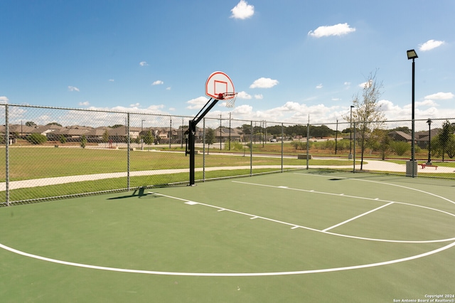 view of basketball court