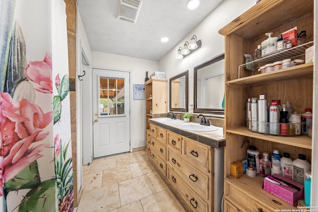 bathroom with vanity