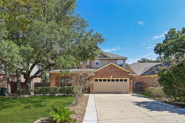 view of front of house with a front lawn