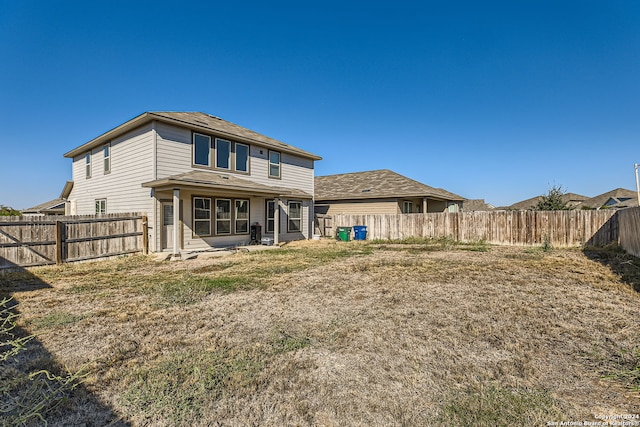 view of back of property