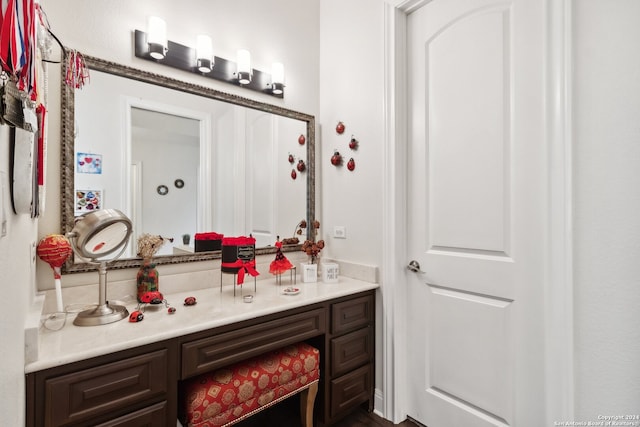 bathroom featuring vanity