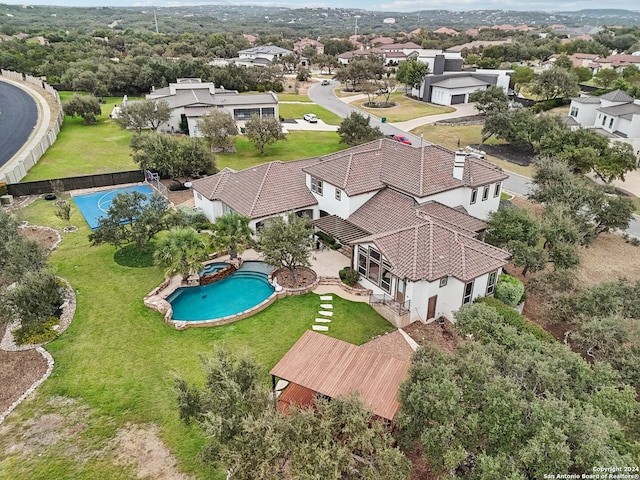 birds eye view of property