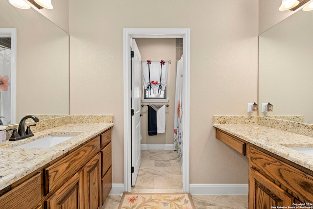 bathroom featuring vanity