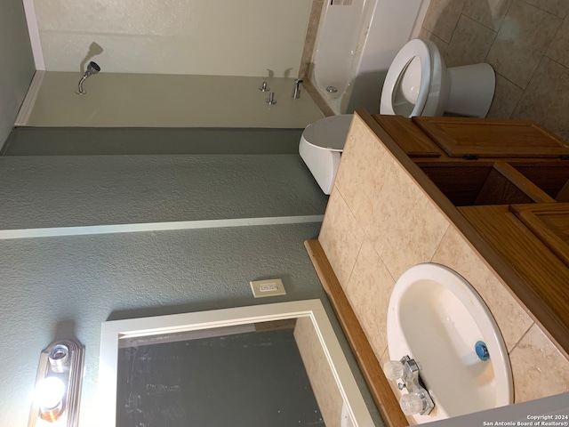 7007 Calle Aleman, San Antonio, TX 78252 - bathroom with toilet and sink