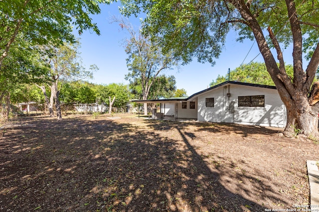 view of back of property