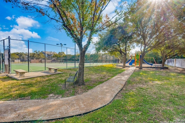 2210 Postoak Ct, San Antonio, TX 78248 - view of home's community featuring a tennis court