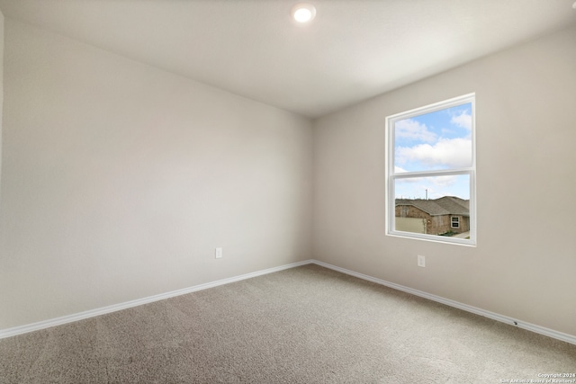 unfurnished room with carpet