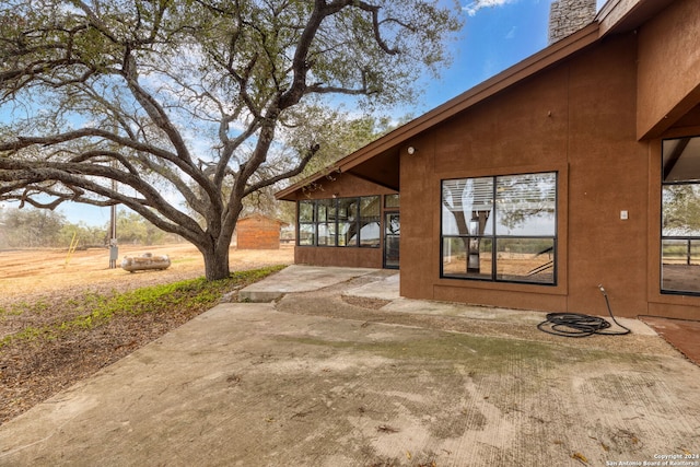 exterior space with a patio