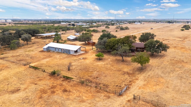 bird's eye view featuring a rural view